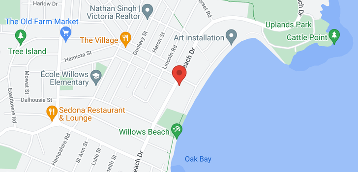 map of 101-2455 Beach Dr